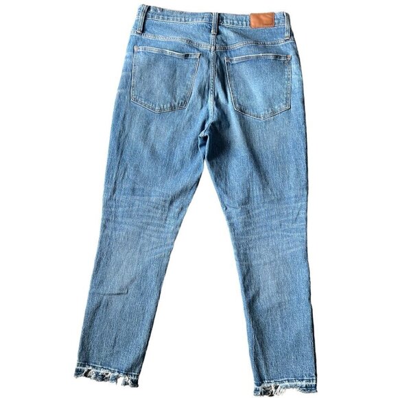Madewell The High rise Slim Crop Boyjean Casual women’s blue jeans. size 30 - Picture 2 of 10